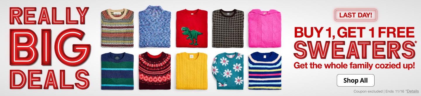 Buy 1 Get 1 Free Sweaters