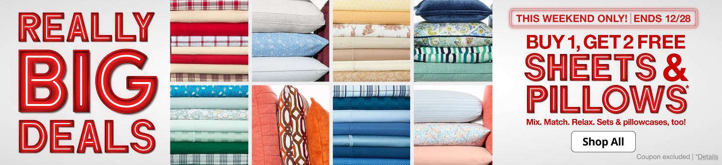 Buy 1, Get 2 Free Sheets & Pillows