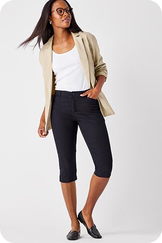 Relaxed Fit Capris & Crops for Women - JCPenney