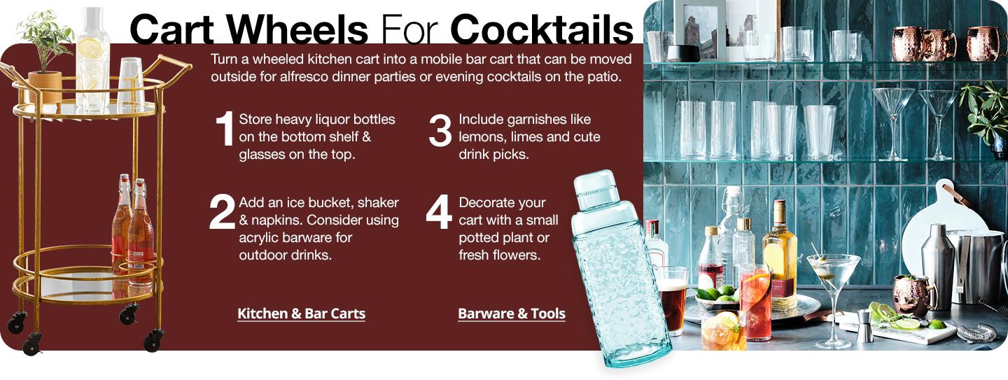 Cart Wheels for Cocktails