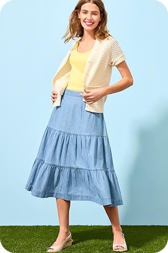 Blue Skirts for Women - Macy's