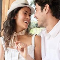 Casual Couple-reunite with loved ones