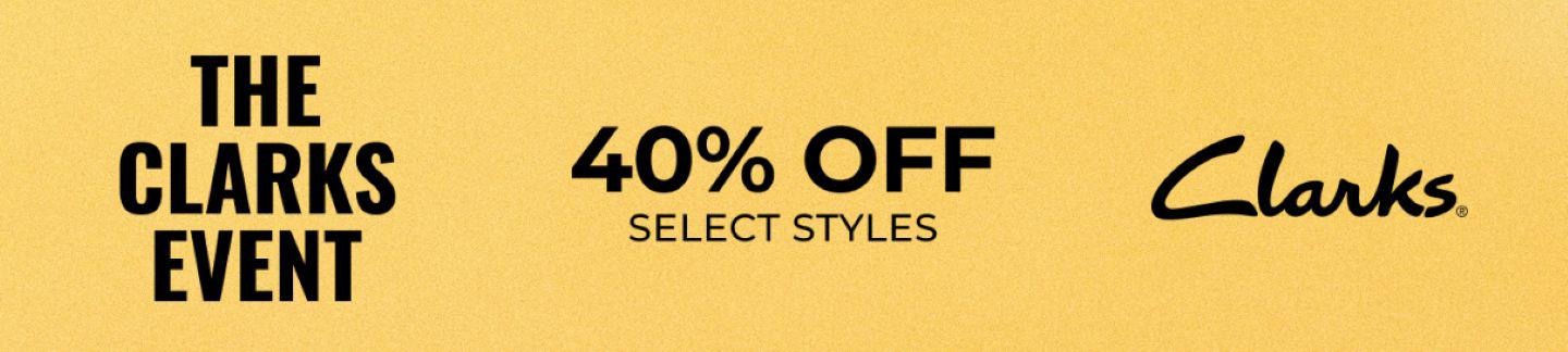 40% Off Select Styles