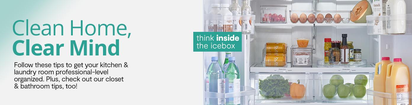 Clean Home, Clear Mind. Follow these tips to get your kitchen & laundry room professional-level organized. Plus, check out our closet & bathroom tips, too!