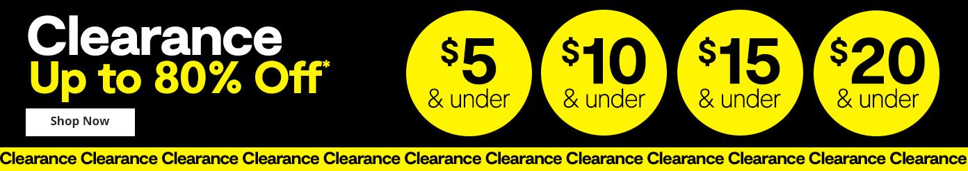 Clearance Up to 80% Off*