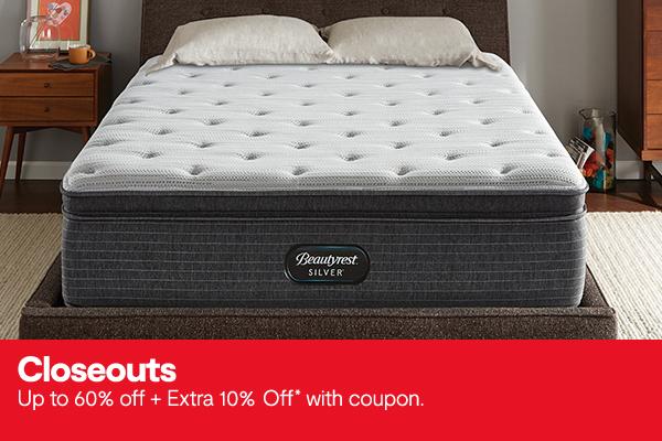 closeouts up to 60% off + extra 10% off with coupon