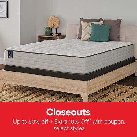 Closeouts up to 60% off extra 10% off with coupon select styles