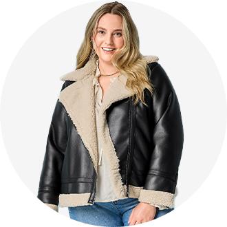 Jcpenney plus size jackets best sale