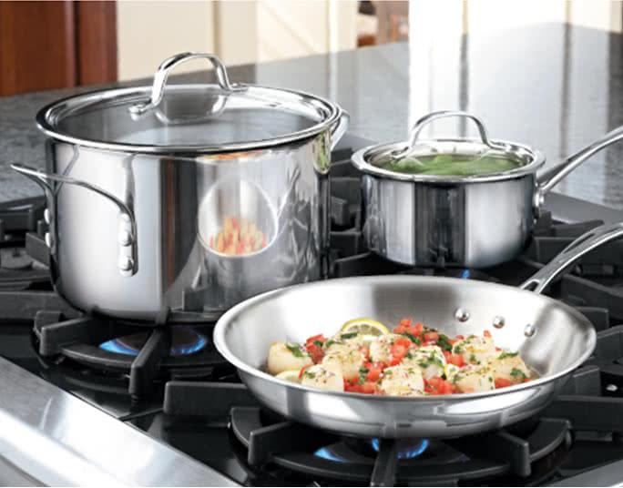 Calphalon Premier Space -Saving Hard-Anodized Nonstick Cookware, 8-Inch and  10-Inch Fry Pan Combo 