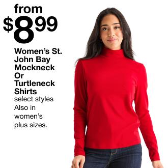 WOMEN'S MOCKECK OR TURTLENECK SHIRTS