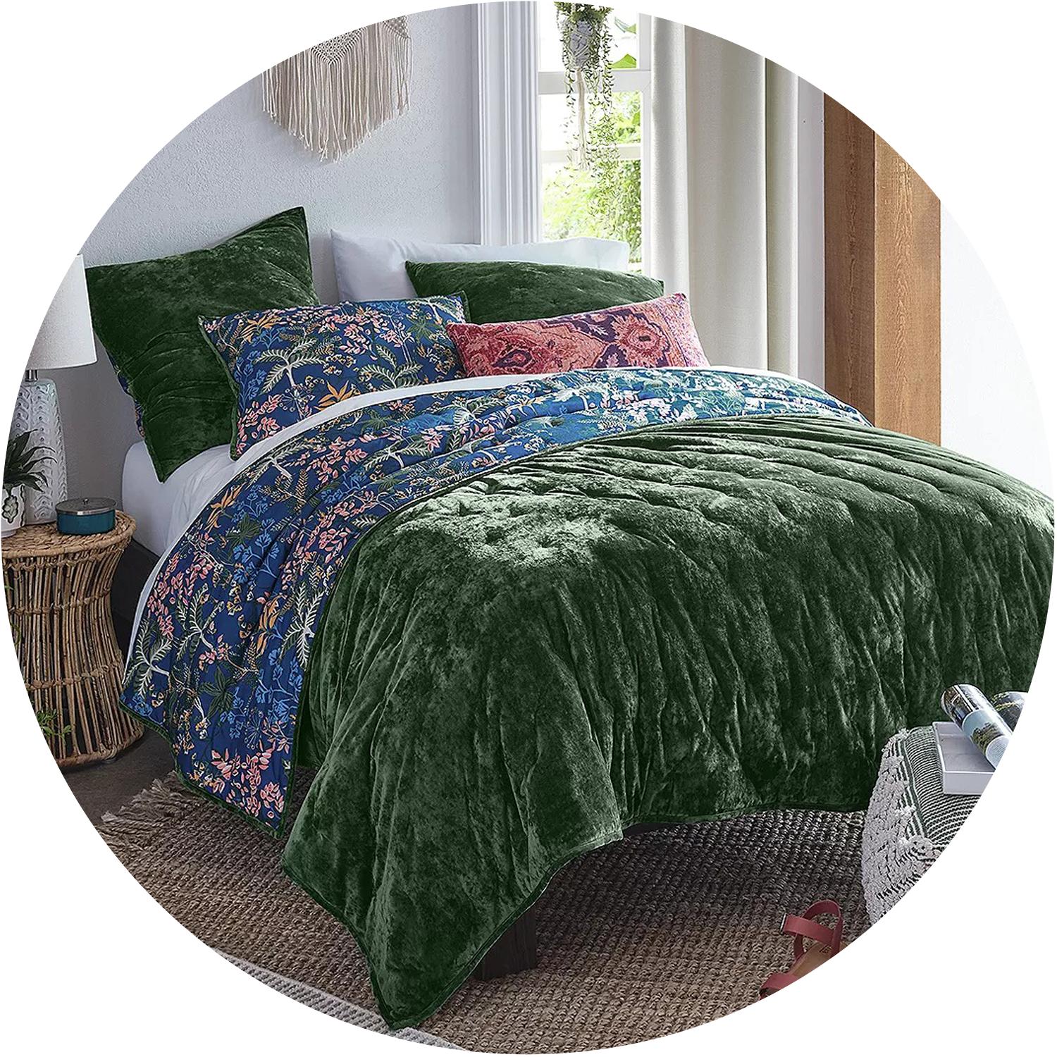 Distant Lands Verona Velvet Reversible Quilt