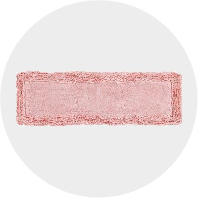 Memory Foam Bath Mat Cobblestone Bathroom Rugs Super Water Absorbent Bath  Mats for Bathroom Machine Washable Bath Rugs(20 x 32 ,Pink) 