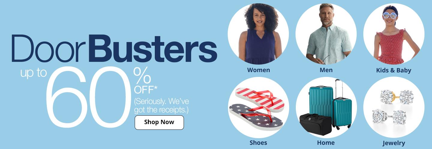 DoorBusters Up to 60% Off*