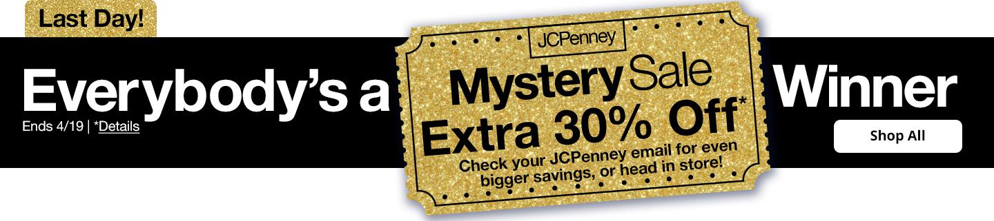 Everybody's a winner. Mystery Sale