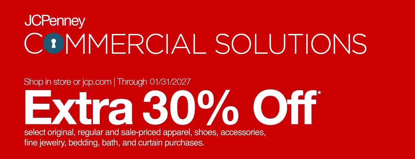 JCPenney Commercial Extra 30% Off