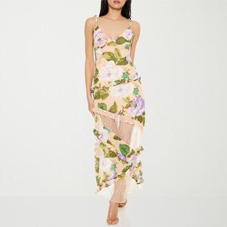 F21 Floral Midi Slip Dress Juniors