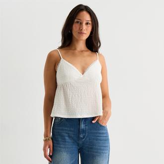 F21 Sweetheart Lace Trim Camisole