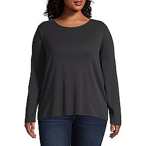 jcpenney plus size peasant tops