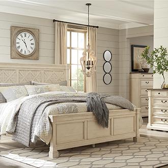 Farmhouse Cozy up to casual pieces and rustic charm.