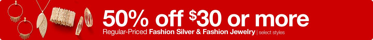 50% off  $30 or more