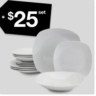 Fieldcrest 12 Piece Dinnerware Sets