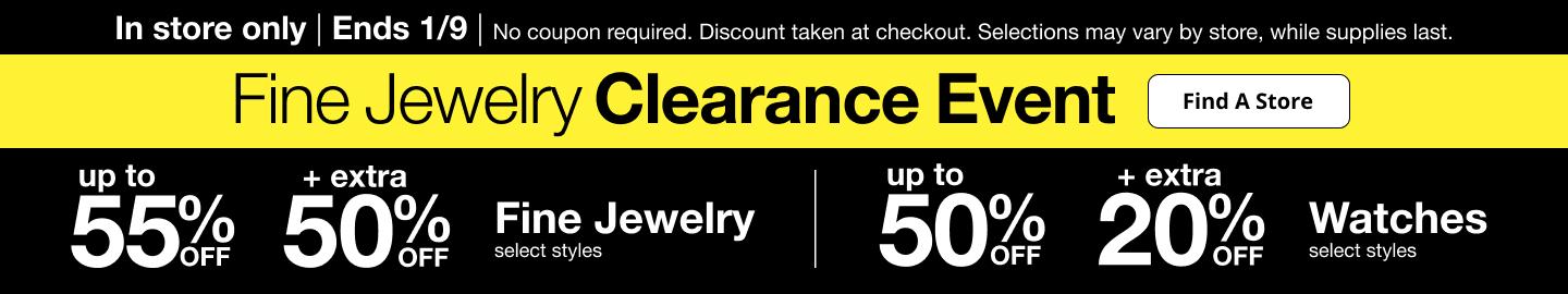 Fine Jewelry Clearance Event