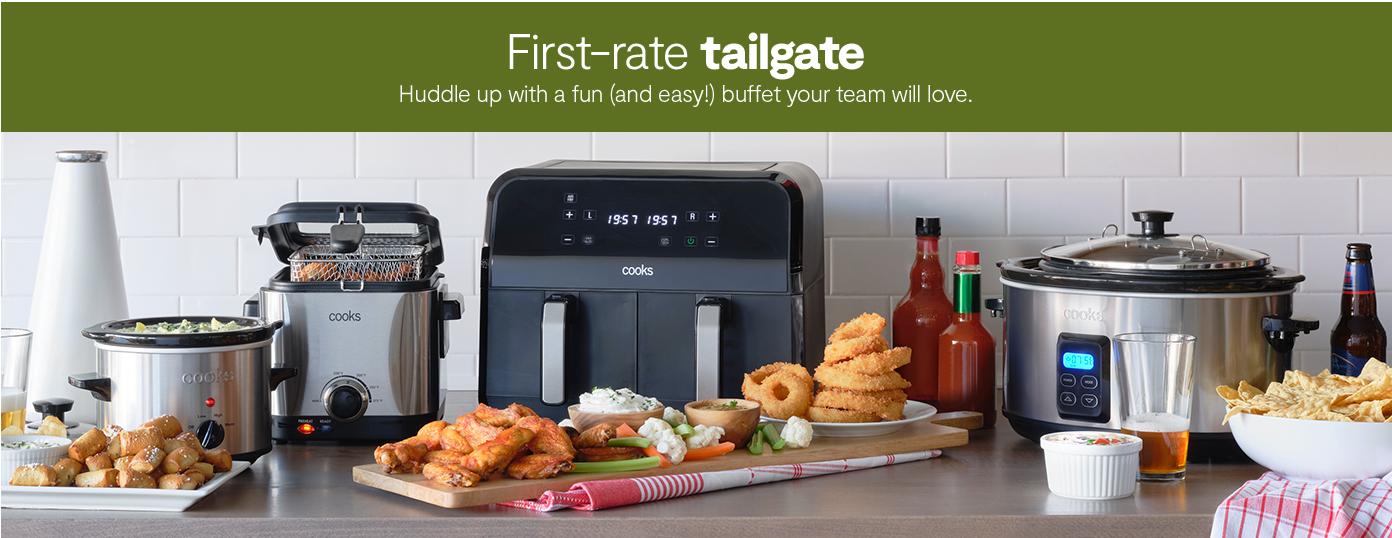 First-rate tailgate Huddle up with a fun (and easy!) buffet your team will love.