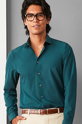 Mens dress shirts teal 2024 color