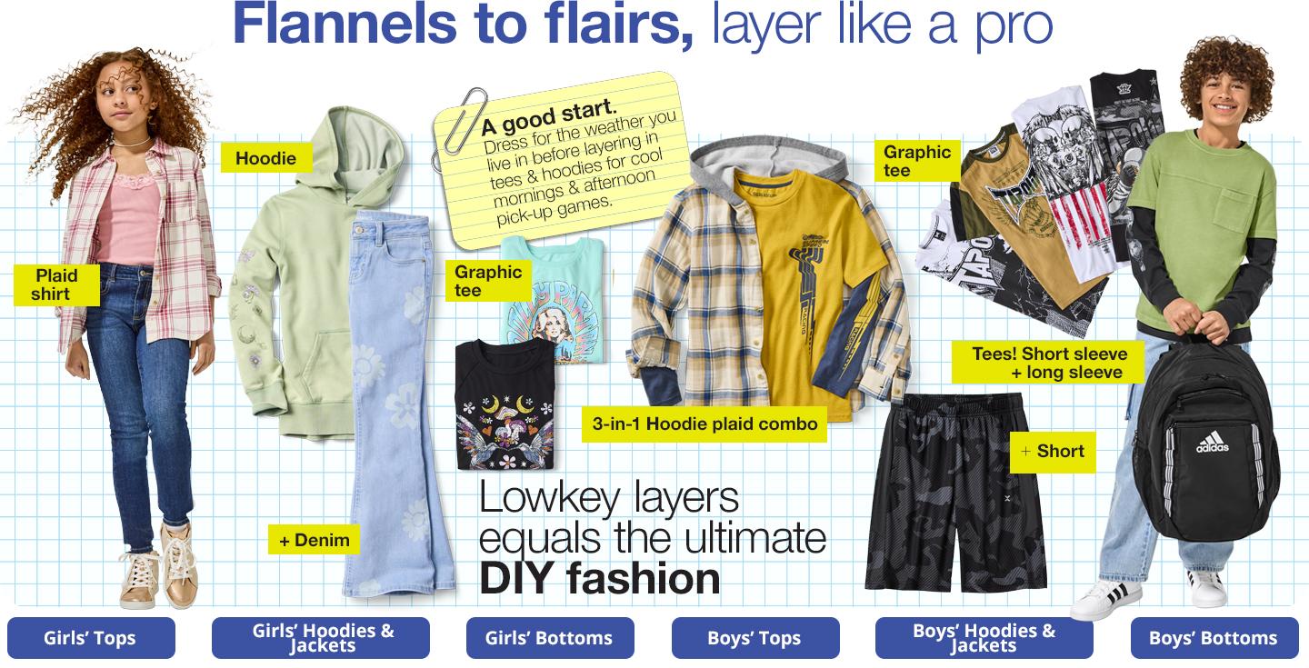 Flannels to flairs, layer like a pro