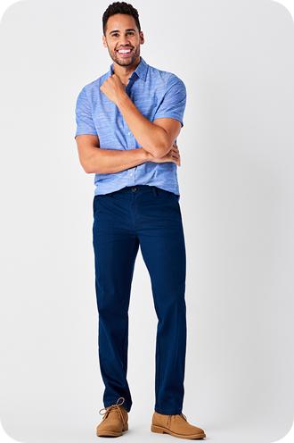 Men's Flat Front Dress Pants, Shop Online