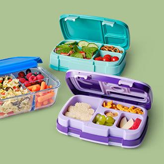 Food Storage Divided containers make packing healthy  meals and snacks a breeze.