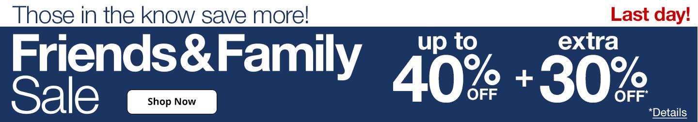 Friends & Family Sale
