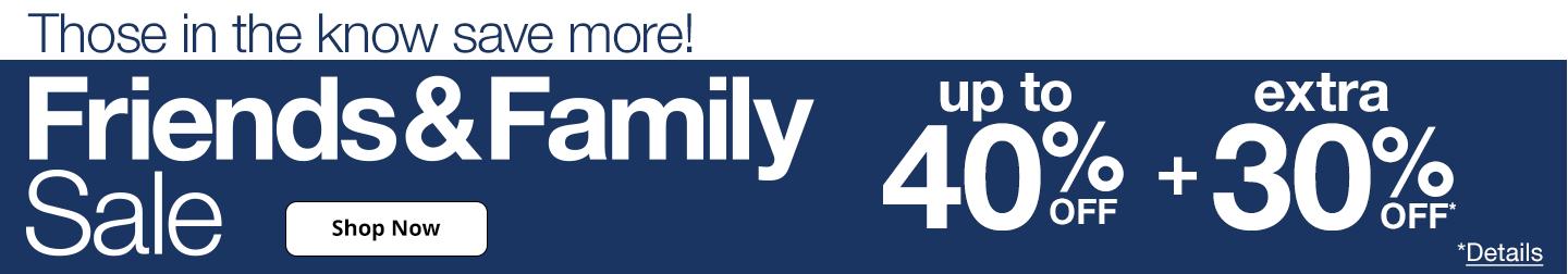 Friends & Family Sale