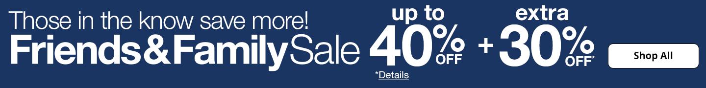 Friends & Family Sale