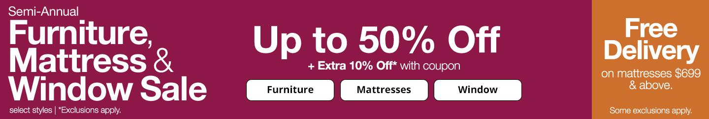Furniture Mattress Window Sale