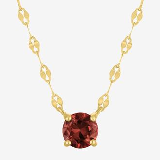 Gemstone 14K Gold Pendant Necklace