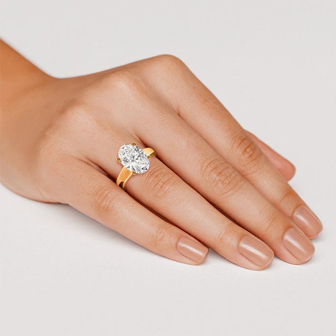 GG 3 3-8 Ct LGWD Solitaire Engagement Ring