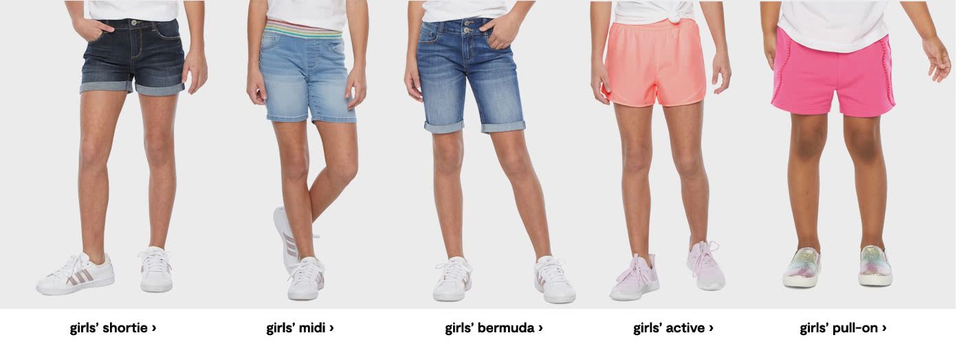 girls denim bermuda shorts