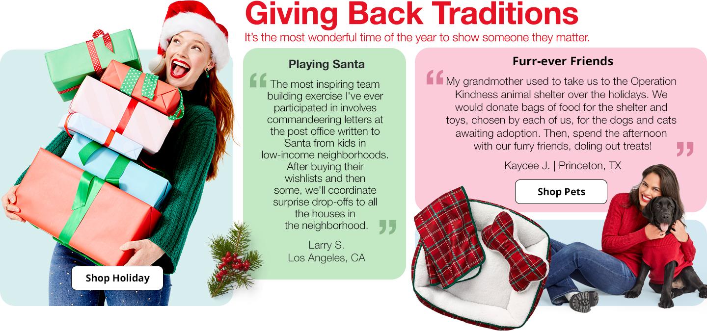 Giving Back Traditions