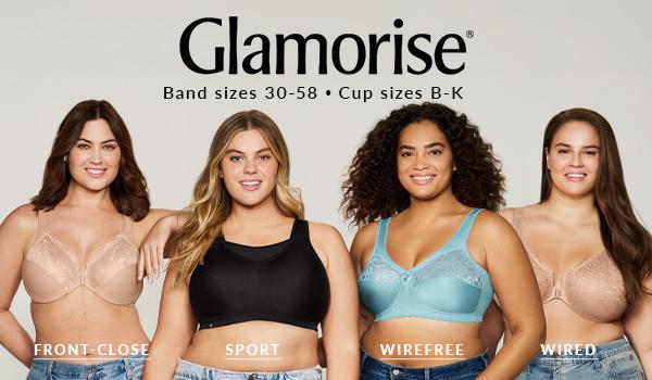 Buy Glamorise Women's Plus Size Front Close Wonderwire Bra, Cappuccino, 44H  at