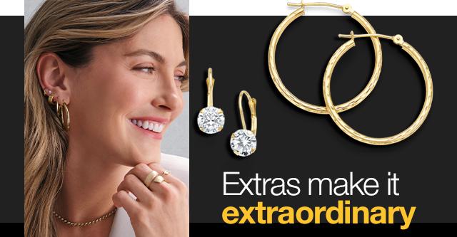 10K Gold 20mm Circle Round Hoop Earrings