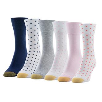 Gold Toe Polka Dot Crew Socks