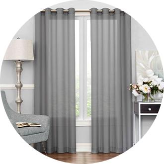 Jaklyn Crushed Texture Semi-Sheer Rod Pocket Curtain Panel