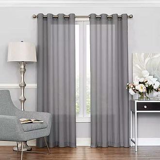 Grey Sheer Curtain