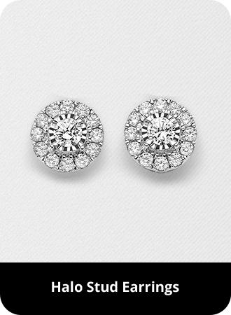halo stud earrings