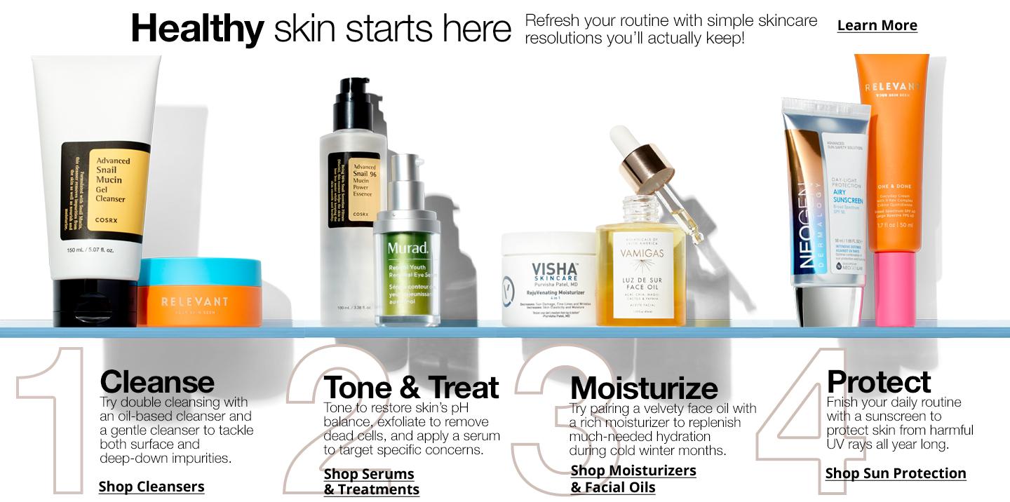 healthy skin starts here