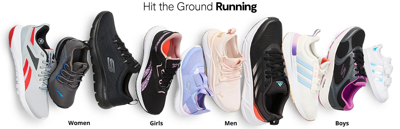 Hit the ground running women girls men boys