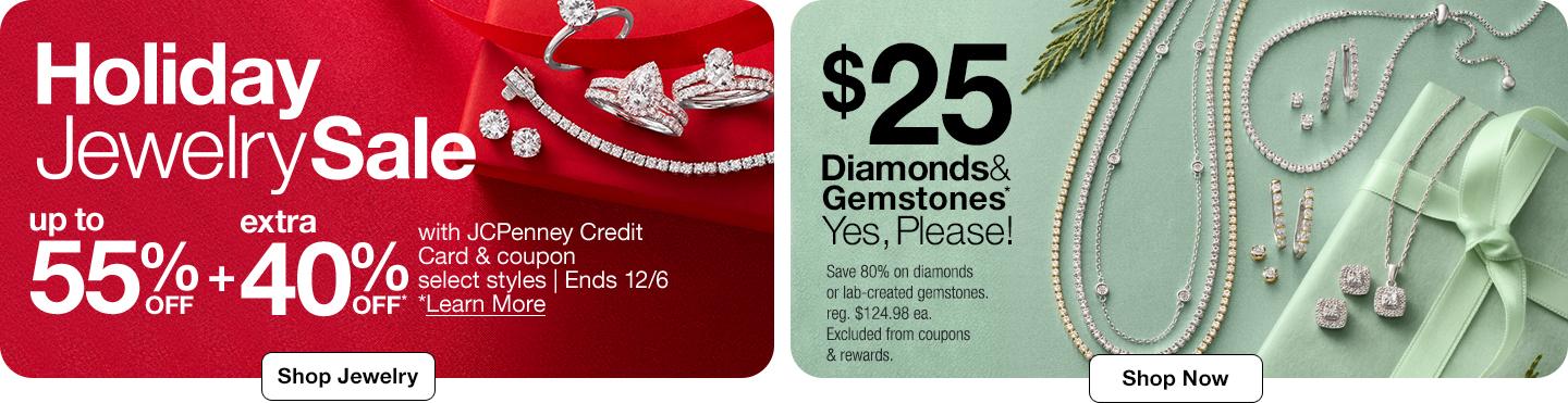 Holiday Jewelry Sale | $25 Diamonds & Gemstones