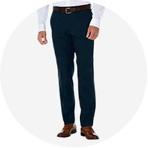 Haggar J.M. Men's Premium Classic-Fit 4-Way Stretch Dress Pants