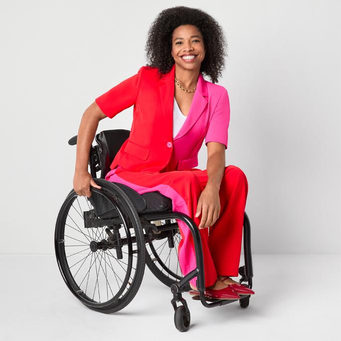 Jamey Perry x JCP Adapative Colorblock Blazer